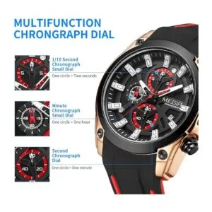 MEGIR Reloj de cuarzo analógico deportivo con cronógrafo_2