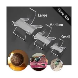 Hipiwe 10 paquetes de soportes triangulares acrílicos