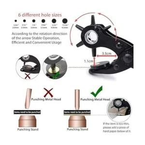 Herramienta perforadora de cuero para cinturón