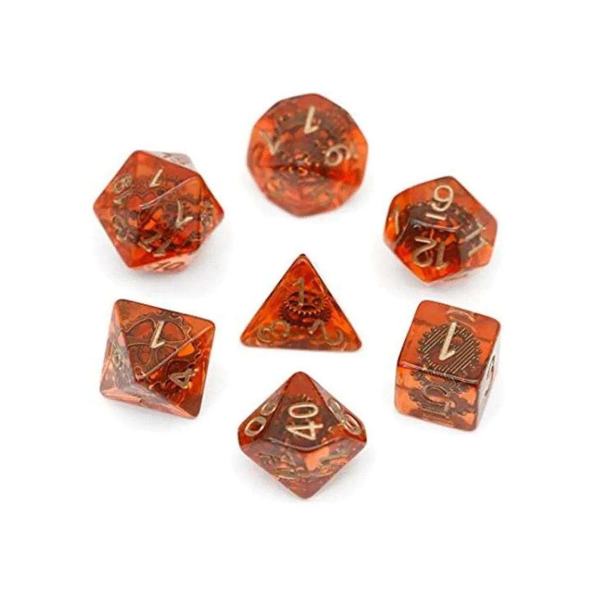 Cusdie Juego de dados DND relleno de engranajes juegos de_1