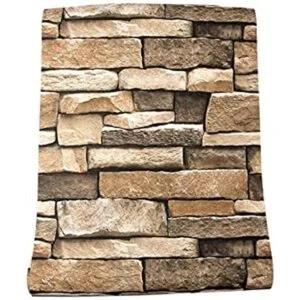 Papel pintado con diseño de piedra