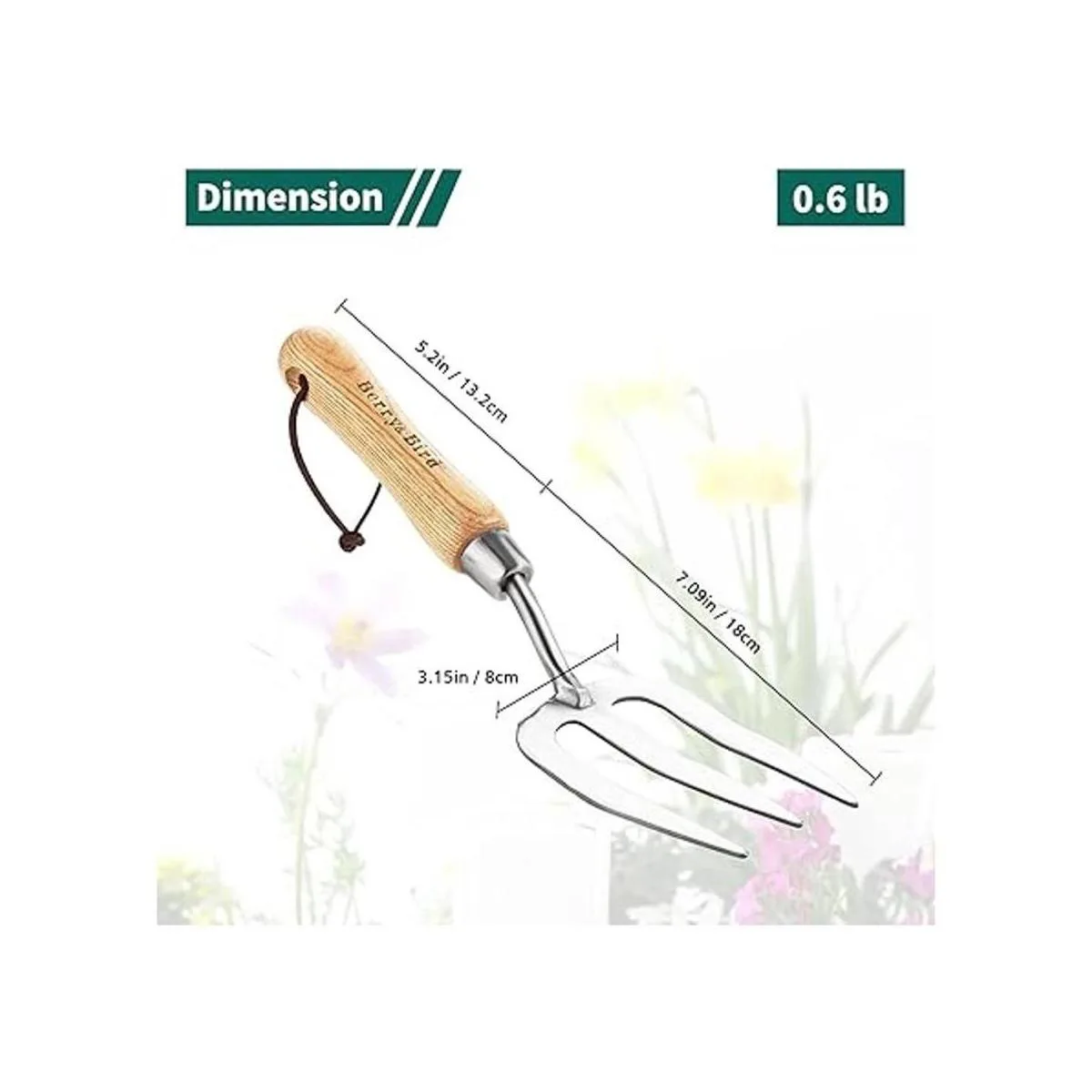 BerryBird Tenedor de mano de jardinería tenedor de mano_5