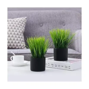 MyGift Plantas de césped artificial de mesa plantas