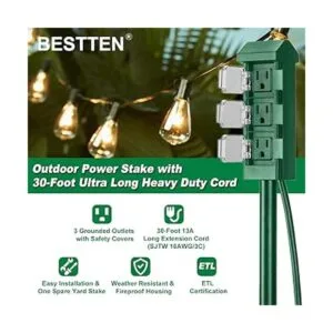 BESTTEN Estaca de alimentación para exteriores con cable_2