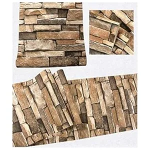 Papel pintado con diseño de piedra