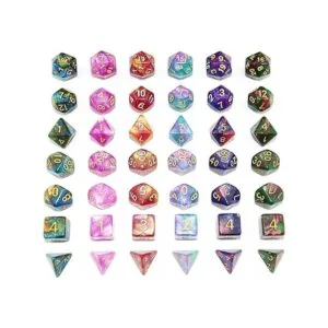 SmartDealsPro Juego de 6 x 7 42 piezas juegos de dados_3