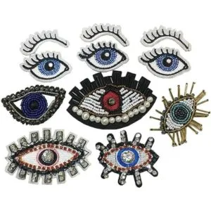 11 parches con diseño de corazón de lentejuelas y ojos_1