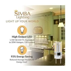 Simba Lighting G8 Bombilla LED regulable 5 unidades 15