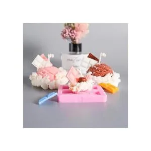 HengKe 2 moldes de silicona para jabón con forma de_5