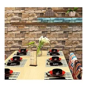 Papel pintado con diseño de piedra