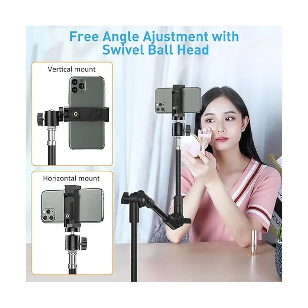 Soporte para cámara web con soporte para teléfono KDD_5