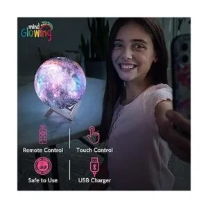 Mindglowing Lámpara de luna de galaxia 3D luz nocturna_4