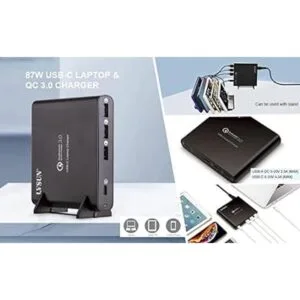 LVSUN Cargador USB C de 87 W estación de carga tipo C 4_3