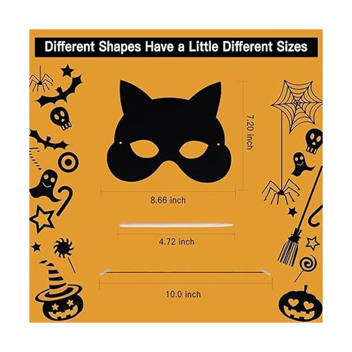 Max Fun 36 máscaras de Halloween para arañazos arco iris_4