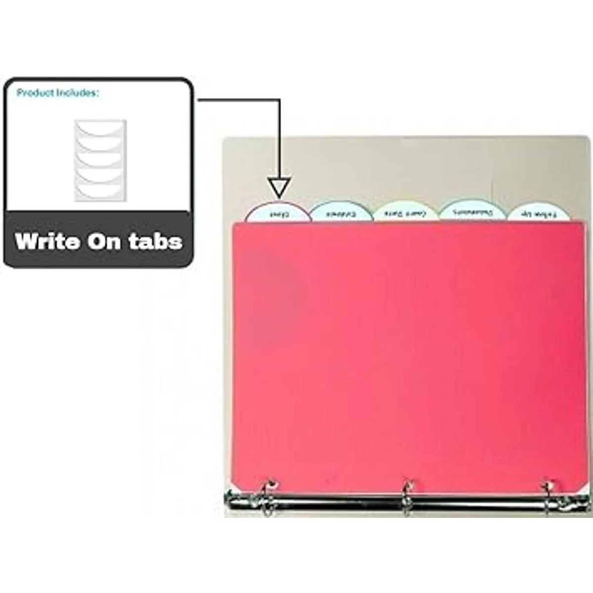 1InTheOffice Separadores de carpetas con bolsillos para 3_3