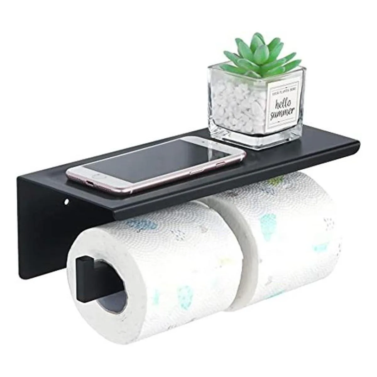 Alise Soporte doble para papel higiénico para rollo de