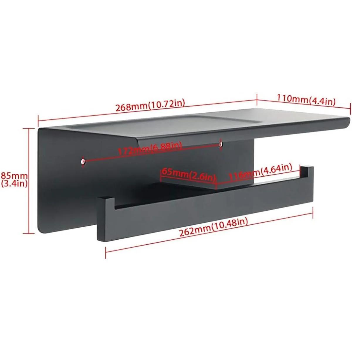 Alise Soporte doble para papel higiénico para rollo de