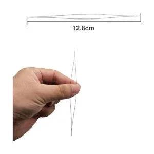 12 agujas de cuentas de semillas agujas de bordado ojo