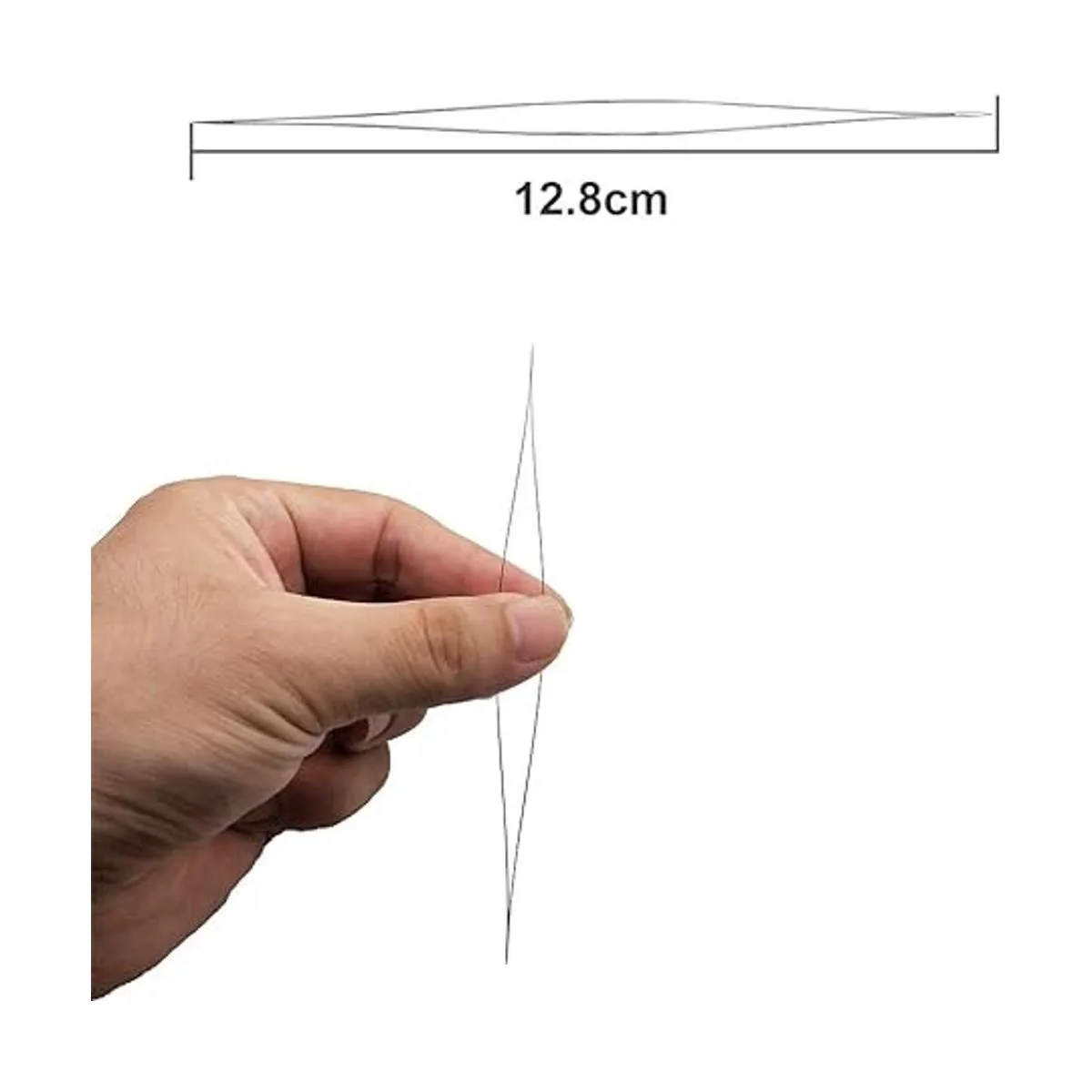 12 agujas de cuentas de semillas agujas de bordado ojo