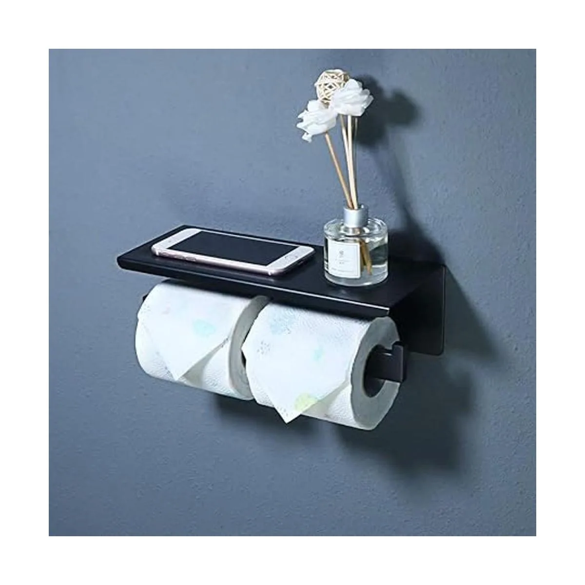 Alise Soporte doble para papel higiénico para rollo de