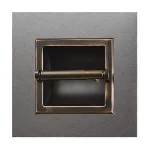 SENTO Soporte de papel higiénico empotrado de bronce_5