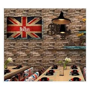 Papel pintado con diseño de piedra