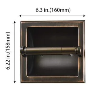 SENTO Soporte de papel higiénico empotrado de bronce_2