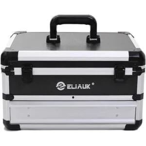 ELIAUK Caja de herramientas portátil de aluminio con