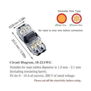15 piezas de conectores de cable de bajo voltaje para_2