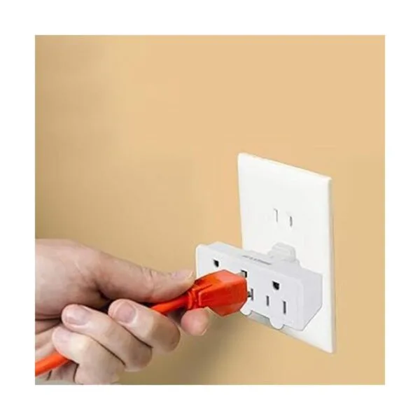 Extensor de enchufe de 3 tomas enchufe de pared de