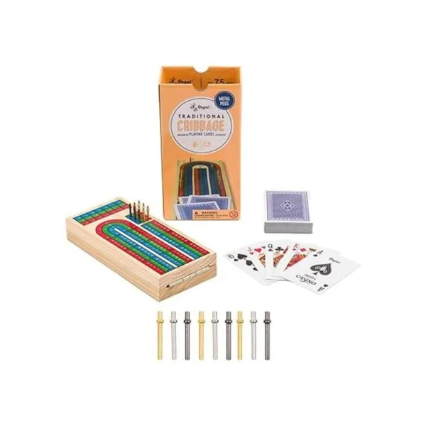 Regal Games Juego de mesa de madera con clavijas de metal_2