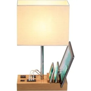 Dreamholder Lámpara de escritorio con 3 puertos de carga_2