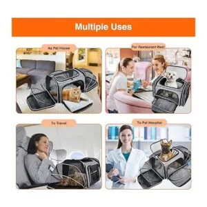 MASKEYON TSA Airline Transportador de mascotas de lado