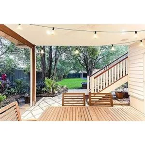 Cadena de luces LED ST40 de 20 pies para exteriores con 22