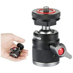 Mini cabezal de bola con adaptador de montaje en zapata de_1