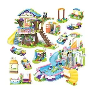 Juego de bloques de construcción de casa de árbol kit de_1