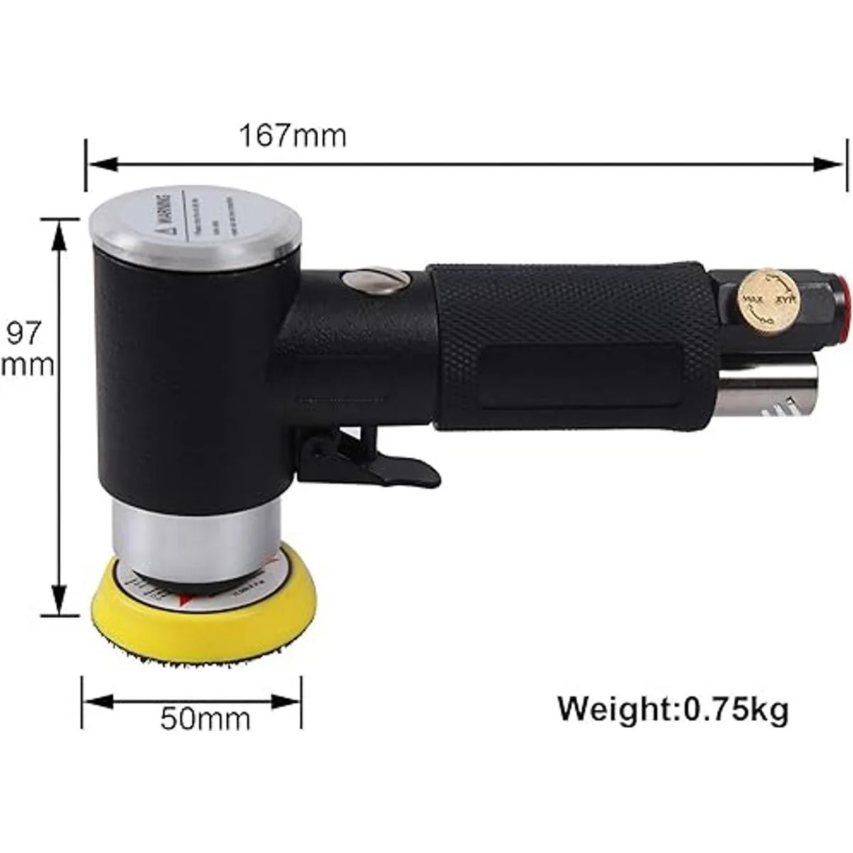 Mini lijadora de aire orbital al azar de 2 y 3 pulgadas