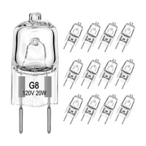 Bombillas halógenas G8 20 W 120 V base G8 bipin más_1