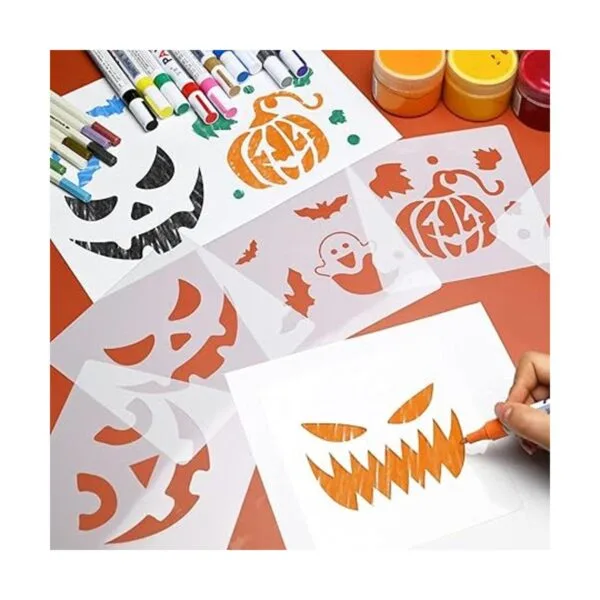 36 plantillas de dibujo de Halloween 6 pulgadas de