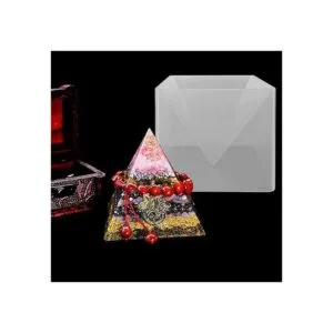 Moldes de silicona de pirámide grande molde de resina de