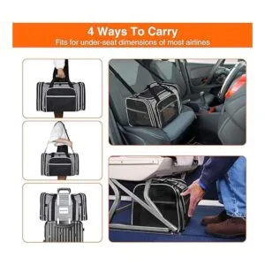 MASKEYON TSA Airline Transportador de mascotas de lado