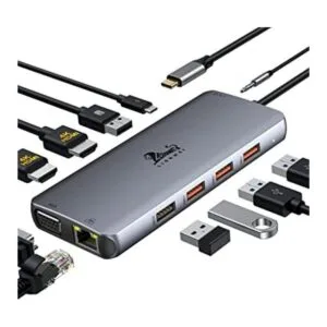 Estación de acoplamiento USB C de doble monitor estación_1