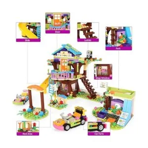 Juego de bloques de construcción de casa de árbol kit de_2