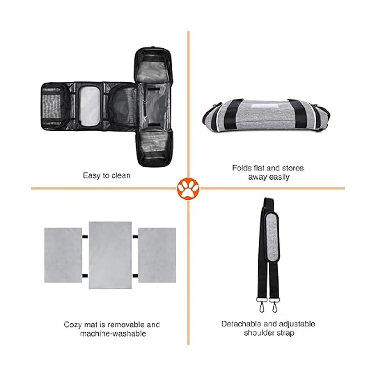 MASKEYON TSA Airline Transportador de mascotas de lado