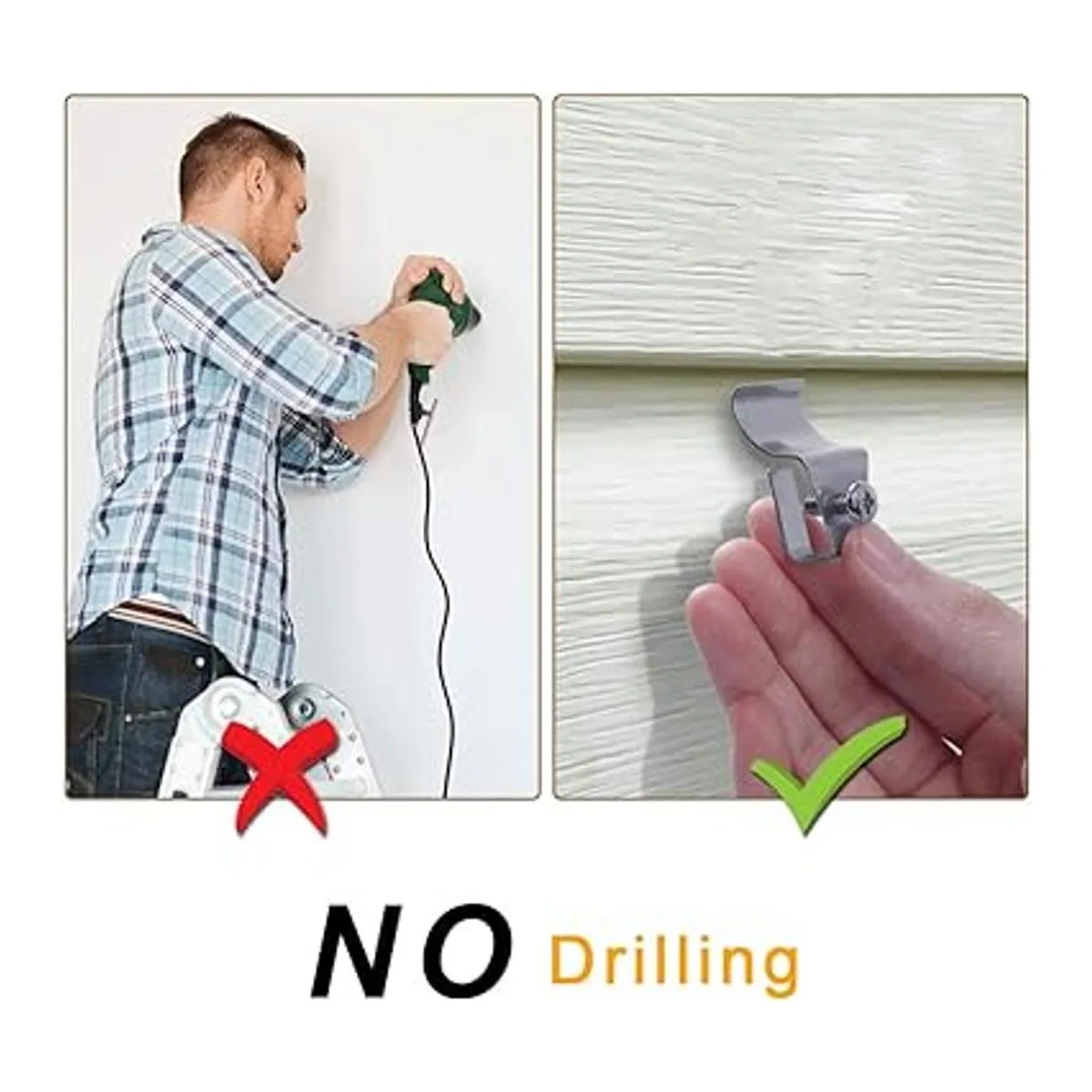 Juego de 10 ganchos de vinilo para montaje en cámara Blink