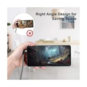 Nanxudyj Cable de extensión AUX de ángulo recto de 25 pies_2