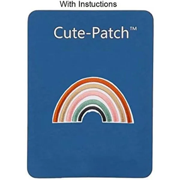 CutePatch Parche bordado de arcoíris de 3 pulgadas Morandi_3