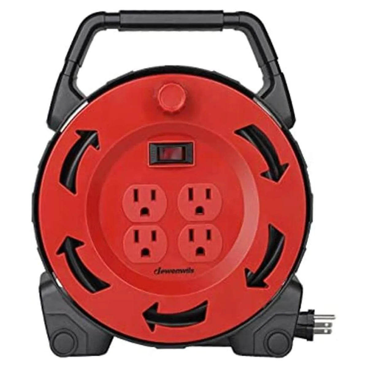DEWENWILS Carrete de cable de extensión con cable de