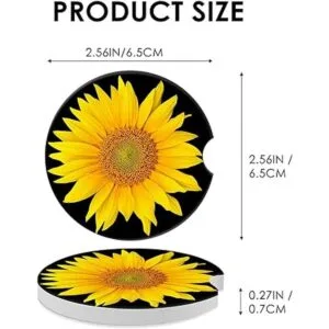 Paquete de 2 posavasos para automóvil pequeños de 2.56_6