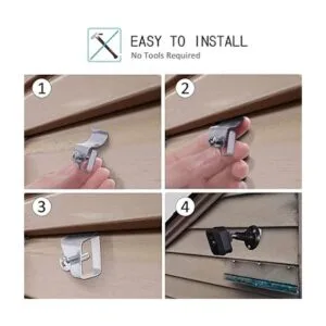 Juego de 10 ganchos de vinilo para montaje en cámara Blink